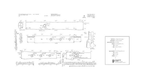 Flûte traversière [E.1368] - Plan