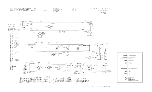 Flûte traversière [E.980.2.16] - Plan