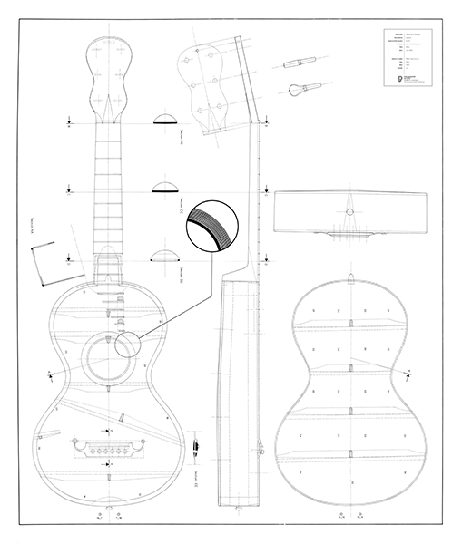 Guitare [E.375] - Plan