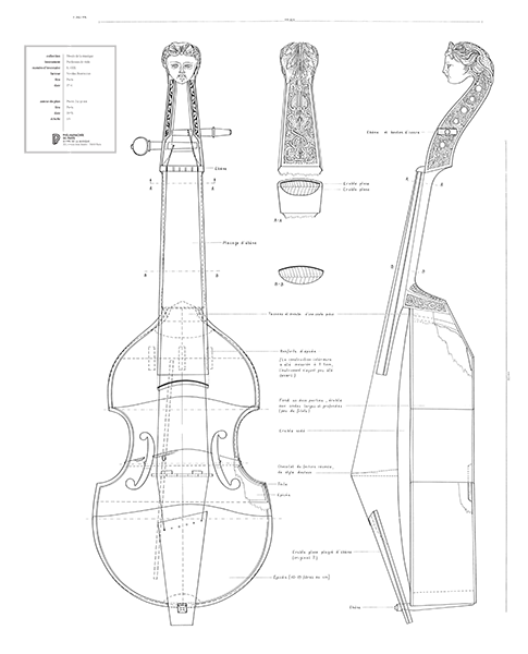 Pardessus de viole [E.1005] - Plan